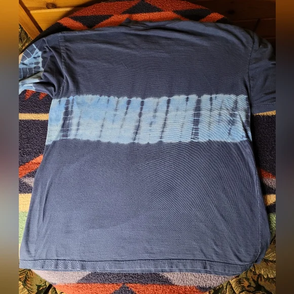 Y2K Dragon T Shirt Mens XL Long Sleeve Northcrest Blue Tie Dye Graphic Print - Picture 6 of 8